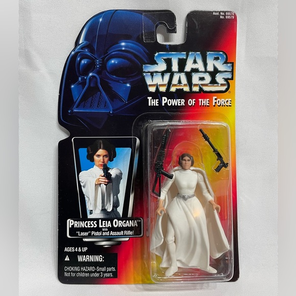 1995  Kenner Star Wars Princess Leia Power of the Force Red Card Sealed Figure - Picture 1 of 4